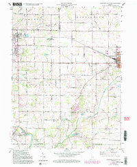 Download a high-resolution, GPS-compatible USGS topo map for Hartford City West, IN (1994 edition)