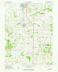 preview thumbnail of historical topo map of Haubstadt, IN in 1961
