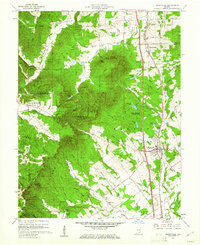 1960 Map of Henryville, IN, 1973 Print