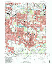 preview thumbnail of historical topo map of Highland, IN in 1991
