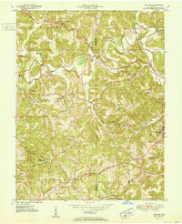 preview thumbnail of historical topo map of Orange County, IN in 1951