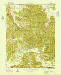 preview thumbnail of historical topo map of Monroe County, IN in 1948