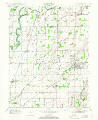 1947 Map of Bartholomew County, IN, 1966 Print