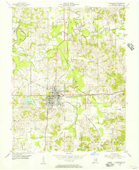 Download a high-resolution, GPS-compatible USGS topo map for Huntingburg, IN (1963 edition)