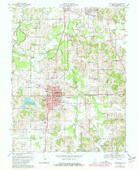 Download a high-resolution, GPS-compatible USGS topo map for Huntingburg, IN (1981 edition)