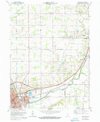 Download a high-resolution, GPS-compatible USGS topo map for Huntington, IN (1990 edition)