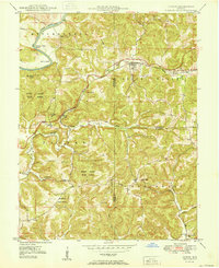 preview thumbnail of historical topo map of Martin County, IN in 1950