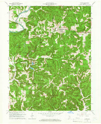 Download a high-resolution, GPS-compatible USGS topo map for Huron, IN (1977 edition)