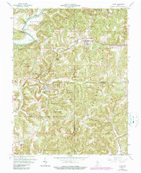 preview thumbnail of historical topo map of Martin County, IN in 1965