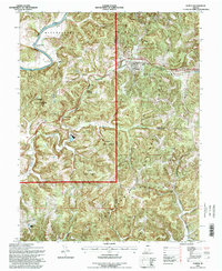 Download a high-resolution, GPS-compatible USGS topo map for Huron, IN (1998 edition)