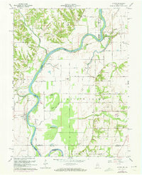 Download a high-resolution, GPS-compatible USGS topo map for Hutton, IN (1973 edition)