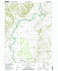 preview thumbnail of historical topo map of Vigo County, IN in 1998