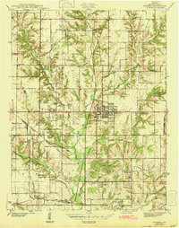 Download a high-resolution, GPS-compatible USGS topo map for Hymera, IN (1943 edition)