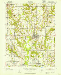Download a high-resolution, GPS-compatible USGS topo map for Hymera, IN (1953 edition)
