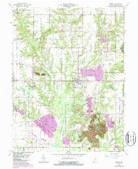 Download a high-resolution, GPS-compatible USGS topo map for Hymera, IN (1987 edition)