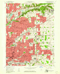 Download a high-resolution, GPS-compatible USGS topo map for Indianapolis East, IN (1961 edition)