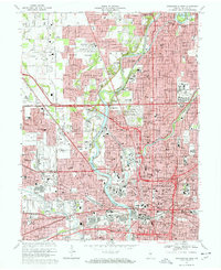 Download a high-resolution, GPS-compatible USGS topo map for Indianapolis West, IN (1970 edition)