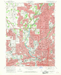Download a high-resolution, GPS-compatible USGS topo map for Indianapolis West, IN (1969 edition)