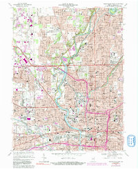 Download a high-resolution, GPS-compatible USGS topo map for Indianapolis West, IN (1991 edition)