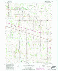 preview thumbnail of historical topo map of Marshall County, IN in 1957