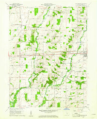 Download a high-resolution, GPS-compatible USGS topo map for Jacksonburg, IN (1977 edition)