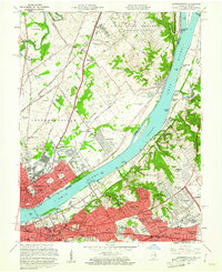 Download a high-resolution, GPS-compatible USGS topo map for Jeffersonville, IN (1961 edition)
