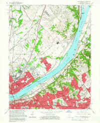 preview thumbnail of historical topo map of Jeffersonville, IN in 1965