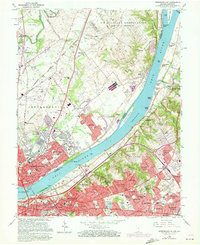 preview thumbnail of historical topo map of Jeffersonville, IN in 1965