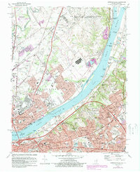 preview thumbnail of historical topo map of Jeffersonville, IN in 1982