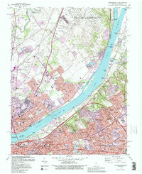 preview thumbnail of historical topo map of Jeffersonville, IN in 1993