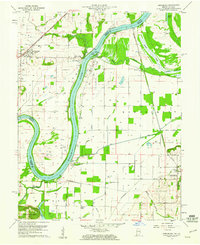 Download a high-resolution, GPS-compatible USGS topo map for Keensburg, IN (1961 edition)