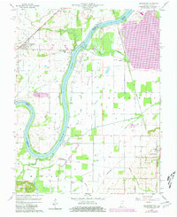 Download a high-resolution, GPS-compatible USGS topo map for Keensburg, IN (1981 edition)