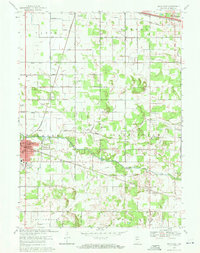 preview thumbnail of historical topo map of Starke County, IN in 1969
