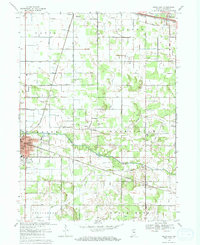 1969 Map of Knox, IN, 1971 Print
