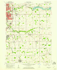 preview thumbnail of historical topo map of Howard County, IN in 1960