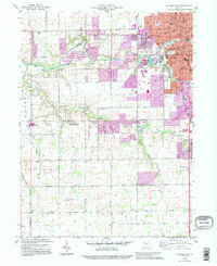 Download a high-resolution, GPS-compatible USGS topo map for Kokomo West, IN (1995 edition)