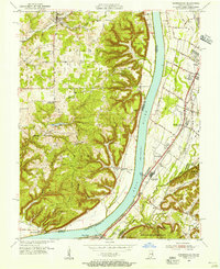 Download a high-resolution, GPS-compatible USGS topo map for Kosmosdale, IN (1956 edition)