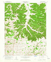 preview thumbnail of historical topo map of Washington County, IN in 1963