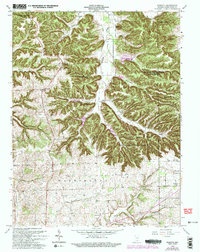 Download a high-resolution, GPS-compatible USGS topo map for Kossuth, IN (1994 edition)