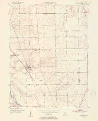 preview thumbnail of historical topo map of La Fontaine, IN in 1953