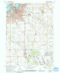 Download a high-resolution, GPS-compatible USGS topo map for La Porte East, IN (1991 edition)