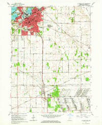 Download a high-resolution, GPS-compatible USGS topo map for La Porte East, IN (1964 edition)