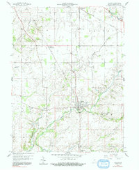 Download a high-resolution, GPS-compatible USGS topo map for Ladoga, IN (1991 edition)