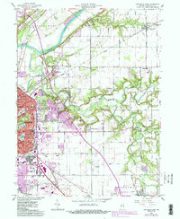 Download a high-resolution, GPS-compatible USGS topo map for Lafayette East, IN (1987 edition)