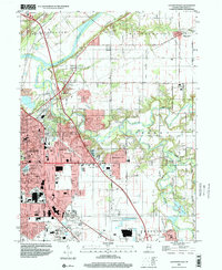 Download a high-resolution, GPS-compatible USGS topo map for Lafayette East, IN (2001 edition)