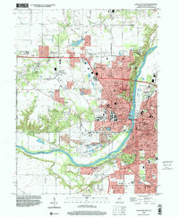 preview thumbnail of historical topo map of Tippecanoe County, IN in 1998