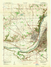 1942 Map of Lafayette