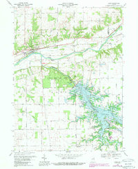 Download a high-resolution, GPS-compatible USGS topo map for Lagro, IN (1988 edition)