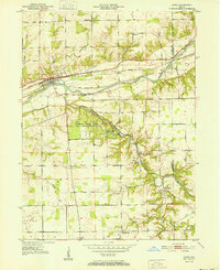 1951 Map of Lagro