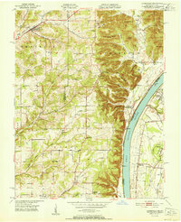 Download a high-resolution, GPS-compatible USGS topo map for Lanesville, IN (1951 edition)
